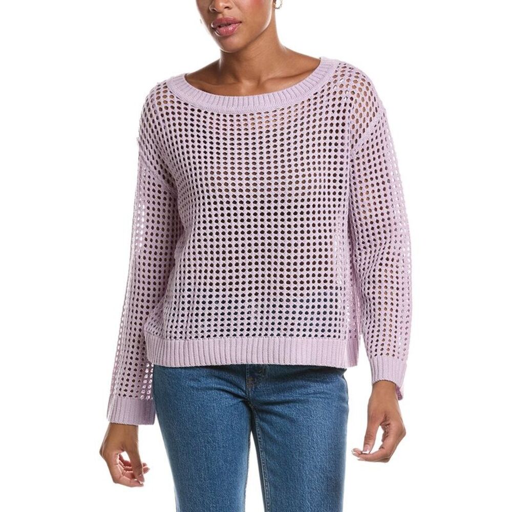 Rd Style Womens  Belinda Long Sleeve Boatneck Pullover, Purple